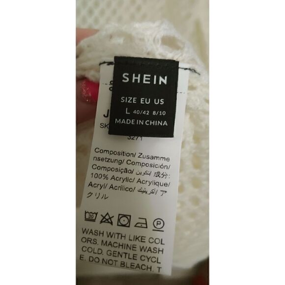 Women's Open Knit Long Sleeve Cardigan/Beach Cover-up NWOT Never Worn Size L - Picture 5 of 6